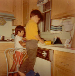 Bridget and Gordie Making Sandwiches