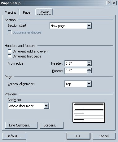 page setup 3