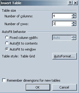 table